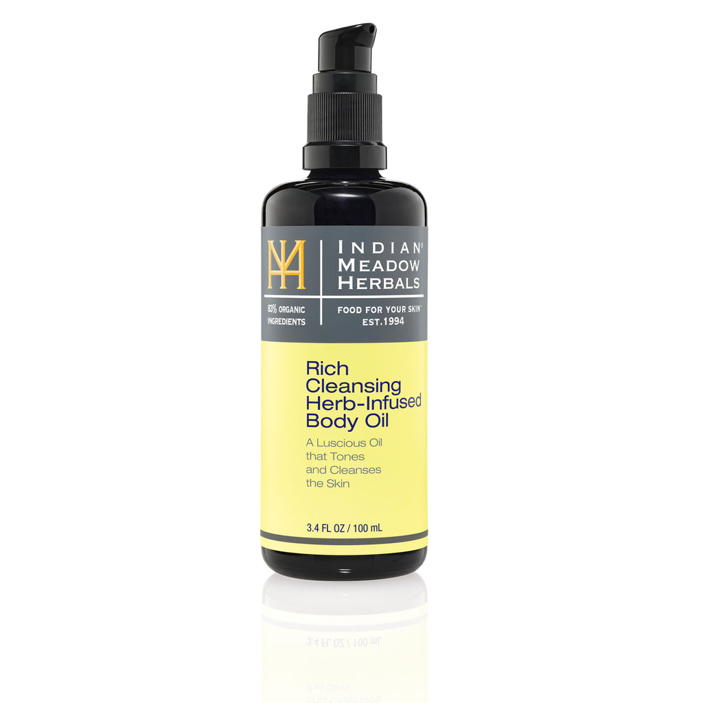 3.4 oz. Rich Cleansing Herb-Infused Body Oil