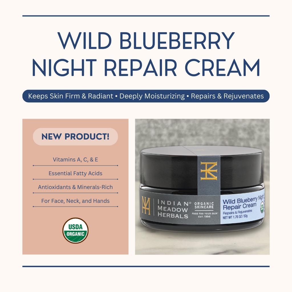 Wild Blueberry Night Repair Cream Information Banner