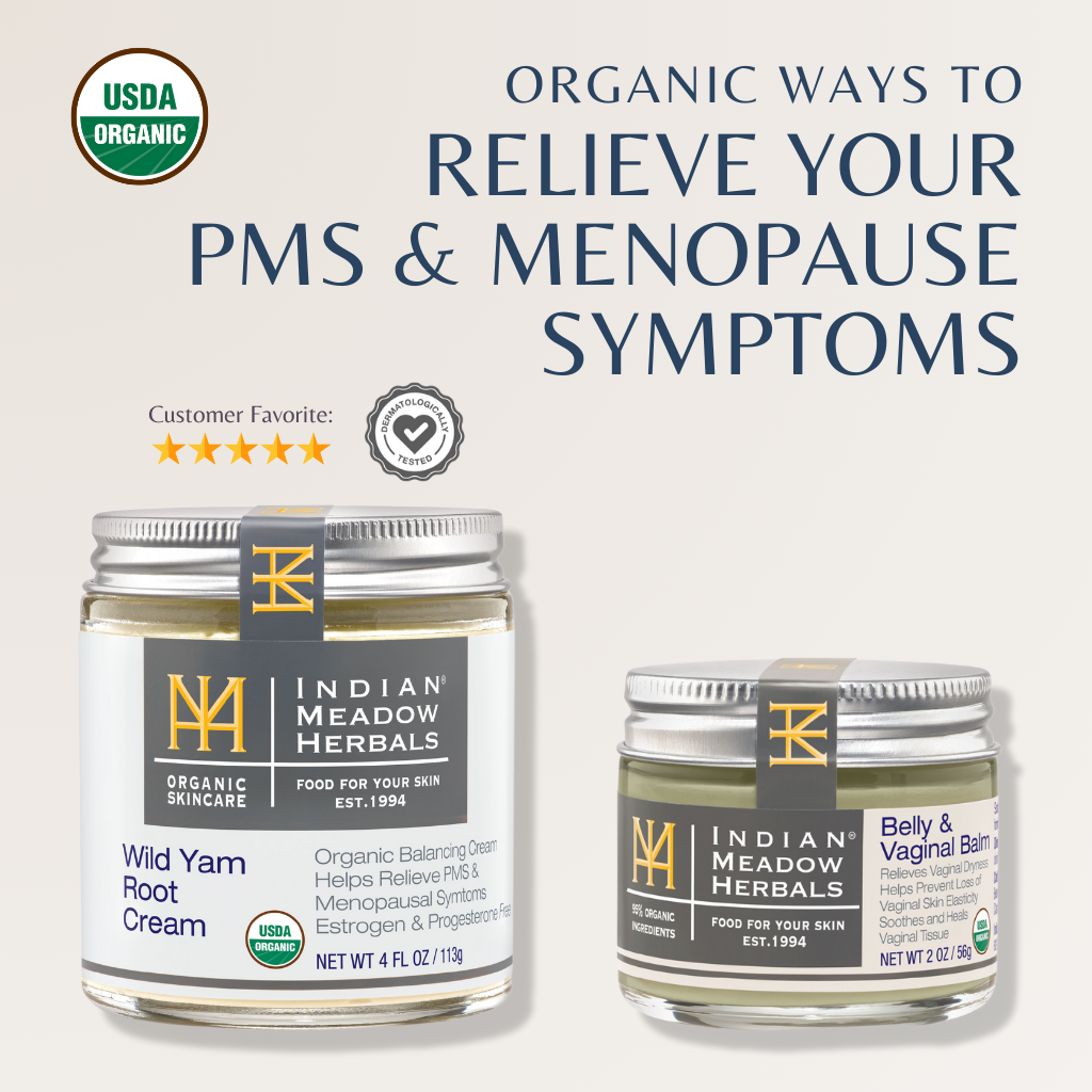 Wild Yam Root Cream and Belly & Vaginal Balm for PMS and Menopause Relief